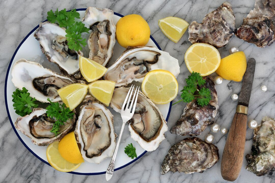 Oysters to increase potency