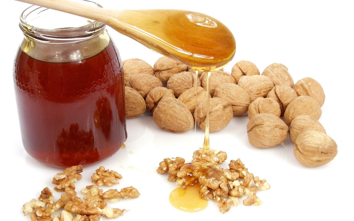 Honey and walnuts for potency