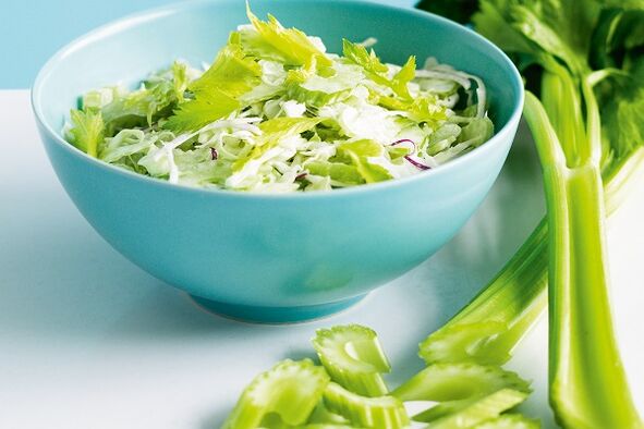 Vegetable salad with herbs for potency